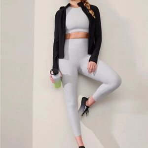 NWT Athleta light grey Pacesetter 7/8 tight